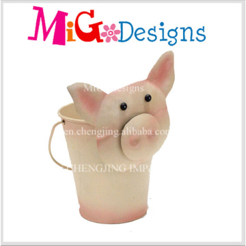 Meistverkaufte Hand-Printing Metall Animal Planter